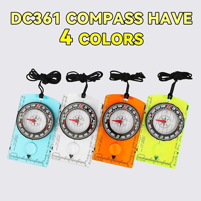 Compass Hiking Survival, Wilderness Survival Compass for Kids- Magnetic Gear Set Navigation Map- Backpacking Camping Hunting Survival - Image 3