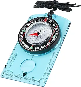 Compass Hiking Survival, Wilderness Survival Compass for Kids- Magnetic Gear Set Navigation Map- Backpacking Camping Hunting Survival